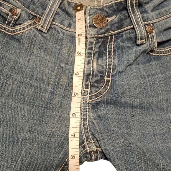 BKE Denim Culture Jeans, Straight, Size 26 Regular, Embellished Back Pockets - Picture 8 of 13